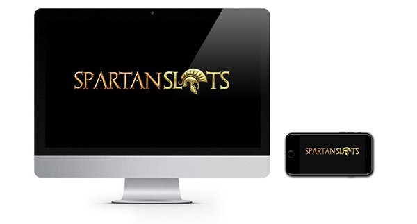 Spartan Slots Casino logo on screen