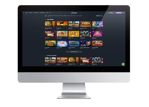 iLUCKi Casino desktop screenshot