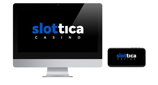 Slottica Casino logo on screen